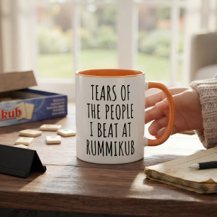 Tränen der Leute, die ich bei Rummikub besiegt hab Zweifarbige Tasse