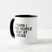 Tränen der Leute, die ich bei Schach-Funny-Geschen Tasse (Vorderseite Links)