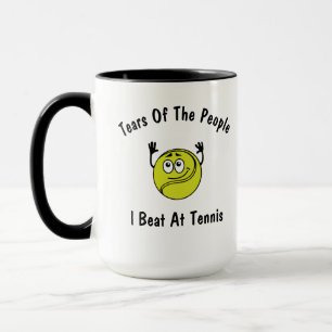 Tränen der Leute, die ich bei Tennis trage Tasse