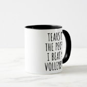 Tränen der Leute, die ich bei Volleyball besiege Tasse (VorderseiteRechts)