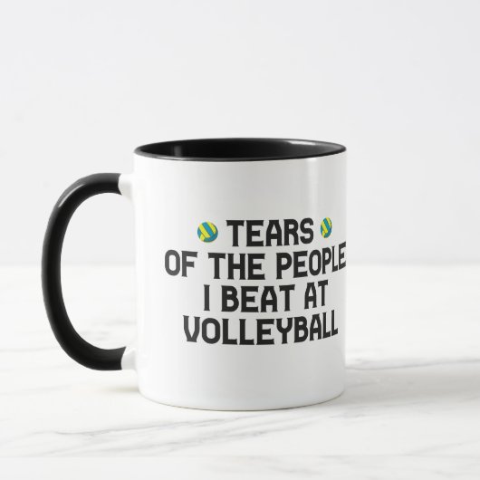 Tränen der Leute, die ich bei Volleyball Funny sch Tasse (Links)