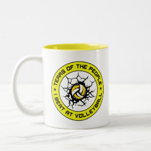 Tränen der Leute, die ich bei Volleyball-Liebhaber Zweifarbige Tasse