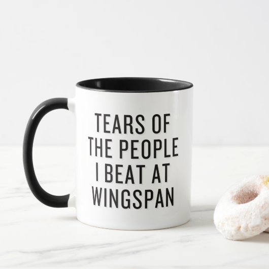 Tränen der Leute, die ich bei Wingspan Funny schla Tasse (Mit Donut)