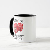 Tränen der Leute, die ich bei Yahtzee Funny besieg Tasse (Vorderseite Links)