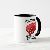 Tränen der Leute, die ich bei Yahtzee Funny besieg Tasse (VorderseiteRechts)