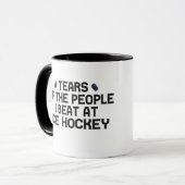 Tränen der Leute, die ich beim Eishockeyschläger-F Tasse (Vorderseite Links)
