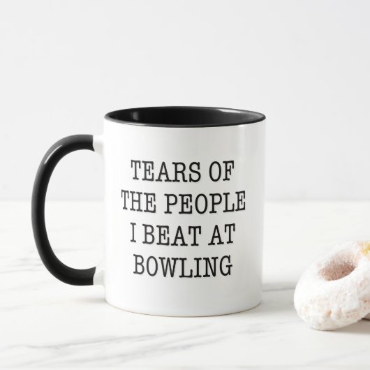 Tränen der Leute, die ich im Bowling Funny trage Tasse (Mit Donut)