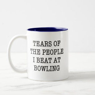 Tränen der Leute, die ich im Bowling Funny trage Zweifarbige Tasse