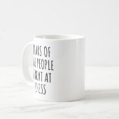 Tränen der Leute, die ich im Schach besiege Kaffeetasse (Vorderseite Links)