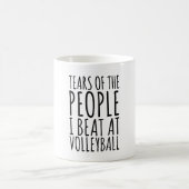 Tränen der Leute, die ich im Volleyball schlage Kaffeetasse (Mittel)