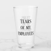 Tränen des Spaßes "Meine Mitarbeiter im Vorstand" Glas (Vorderseite)