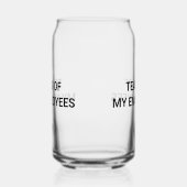 Tränen meiner Angestellten Dosenglas (Links)