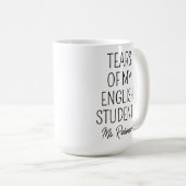 Tränen meiner Englisch-Schüler, Lehrerbewertung Kaffeetasse (VorderseiteRechts)