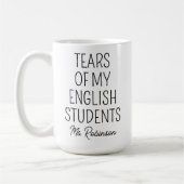 Tränen meiner Englisch-Schüler, Lehrerbewertung Kaffeetasse (Links)