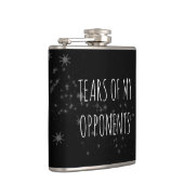 Tränen meiner Gegner Funny Gift Hip Flask Flachmann (Rechts)