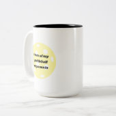 Tränen meiner Gegner im Pickleball Funny Mug Zweifarbige Tasse (Vorderseite Links)