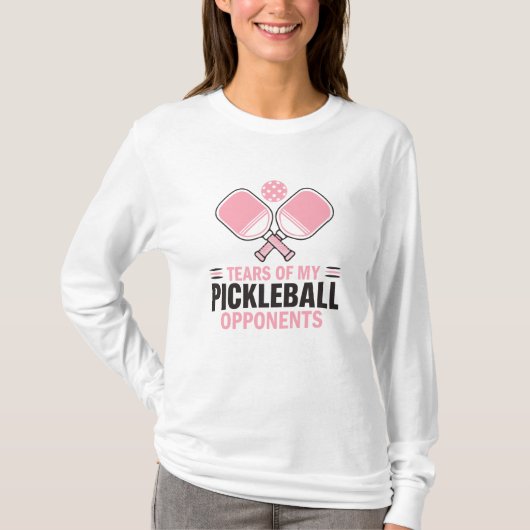 Tränen meiner Gegner im Pickleball - Funny T-Shirt (Vorderseite)