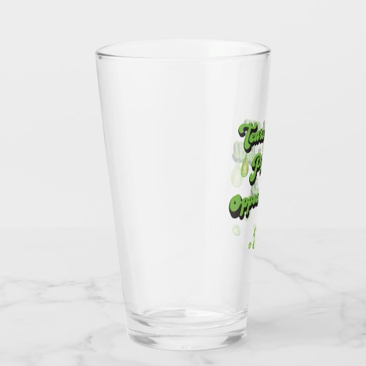 Tränen meiner Gegner im Pickleball Funny Teardrops Glas (Rechts)