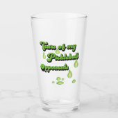 Tränen meiner Gegner im Pickleball Funny Teardrops Glas (Vorderseite)