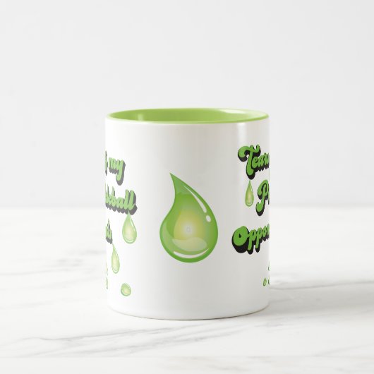 Tränen meiner Gegner im Pickleball Funny Teardrops Zweifarbige Tasse (Mittel)