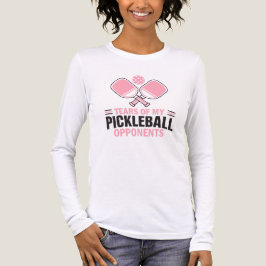 Tränen meiner Gegner im Pickleball - Funny Tri-Blend Shirt