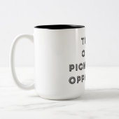 Tränen meiner Gegner im Pickleball Funny Zweifarbige Tasse (Links)