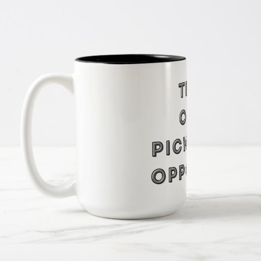 Tränen meiner Gegner im Pickleball Funny Zweifarbige Tasse (Links)