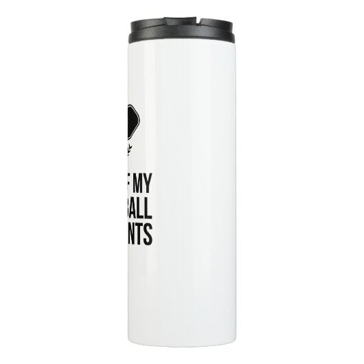 Tränen meiner Gegner im Pickleball Individuelle Na Thermosbecher (Rückseite)