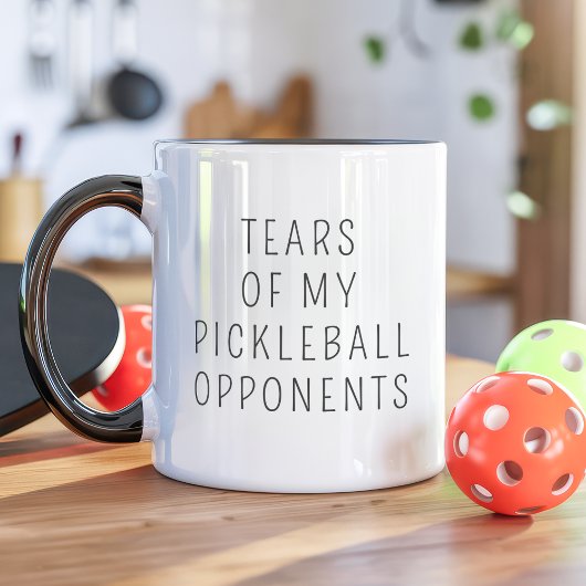 Tränen meiner Gegner im Pickleball lustig Tasse