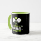Tränen meiner Gegner im Pickleball Tasse (Vorderseite Links)