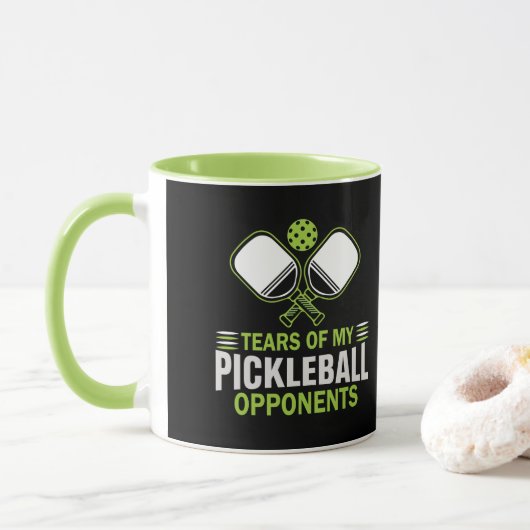 Tränen meiner Gegner im Pickleball Tasse (Mit Donut)