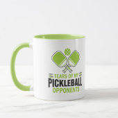 Tränen meiner Gegner im Pickleball Tasse (Links)