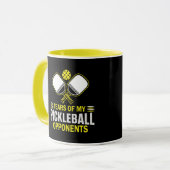 Tränen meiner Gegner im Pickleball Tasse (Vorderseite Links)