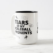 Tränen meiner Gegner im Wahlkampf Zweifarbige Tasse (Vorderseite Links)