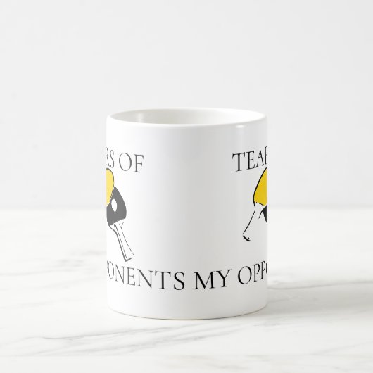 Tränen meiner Gegner Ping Pong Kaffeetasse (Mittel)