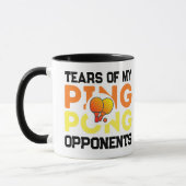 Tränen meiner Gegner Pong Pong Moderner Schwarzer  Tasse (Links)