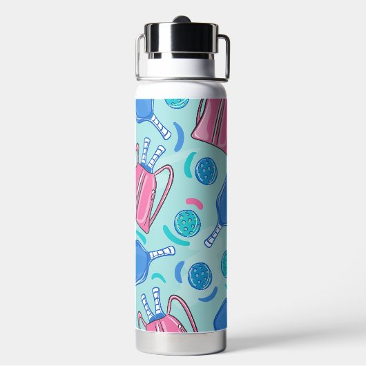 Tränen meiner Gegner von Pickleball Pickleball Blu Trinkflasche (Hinten)