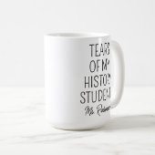 Tränen meiner Geschichtsstudenten, Lehrerbewertung Kaffeetasse (VorderseiteRechts)