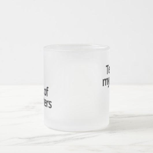 Tränen meiner Hasser Mattglastasse (Mittel)