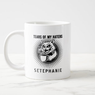 Tränen meiner Hasser Tasse, Lustige Katzen Tasse,  Jumbo-Tasse