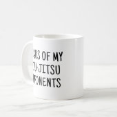 Tränen meiner Jiu-Jitsu Gegner Funny Jujutsu Kaffeetasse (Vorderseite Links)