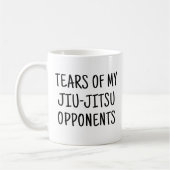 Tränen meiner Jiu-Jitsu Gegner Funny Jujutsu Kaffeetasse (Links)