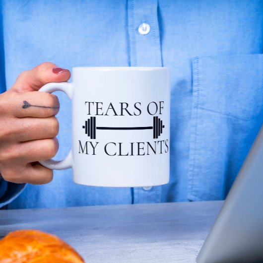 Tränen meiner Klienten Personal Trainer Barbell Kaffeetasse