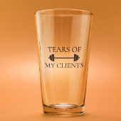 Tränen meiner Klienten Personal Trainer Funny Glas