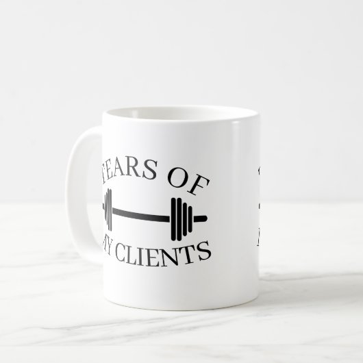 Tränen meiner Kunden Personal Trainer Geschenk Kaf Kaffeetasse (Vorderseite Links)