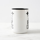 Tränen meiner Kunden Personal Trainer Geschenkstei Zweifarbige Tasse (Mittel)