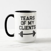 Tränen meiner Kunden persönliche Trainer Geschenke Tasse (Links)