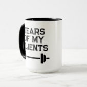 Tränen meiner Kunden persönliche Trainer Geschenke Tasse (Vorderseite Links)