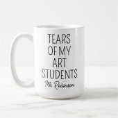 Tränen meiner Kunststudenten, Lehrerbewertung Kaffeetasse (Links)