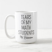 Tränen meiner Mathematikschüler, Lehrerbewertung Kaffeetasse (Links)
